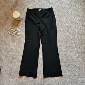 Cache Black Bootcut Dress Pants Side Zip Stretch Size 2 #118